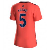 Everton Michael Keane #5 Vieraspaita Naiset 2023-24 Lyhythihainen